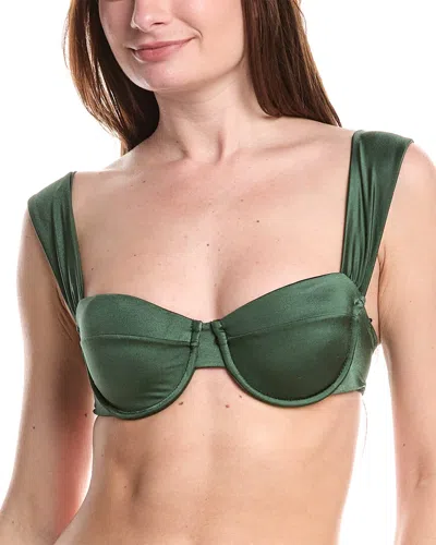 Vyb Frankie Underwire Swim Top In Green