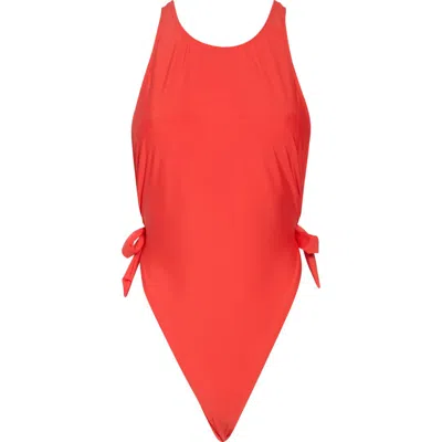 Vyb High Neck Open Side One-piece Swimsuit
