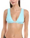 Vyb Naomi Adjustable Tunnel Wide Strap Bikini Top In Blue