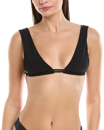 Vyb Naomi Adjustable Tunnel Wide Strap Bikini Top In Black