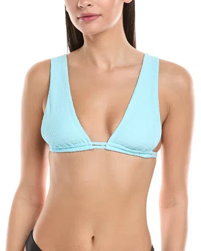 Vyb Naomi Adjustable Tunnel Wide Strap Bikini Top In Blue