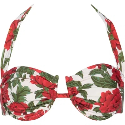 Vyb Frankie Shirred Underwire Bikini Top In Multi