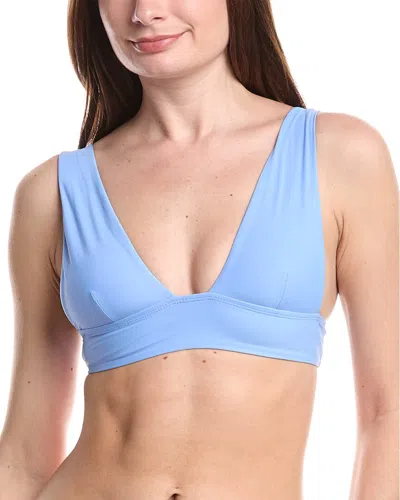 Vyb Tori Wide Strap Swim Top In Blue