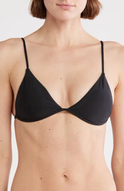 Vyb Vitals Triangle Bikini Top In Black