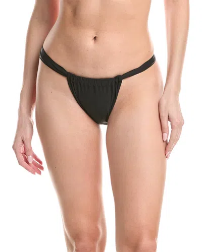 Vyb Wide Leg Tanga Bikini Bottom In Black