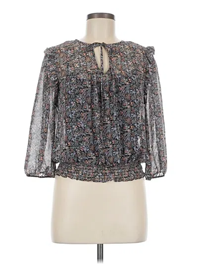 Pre-owned Vylette 3/4 Sleeve Blouse In Gray