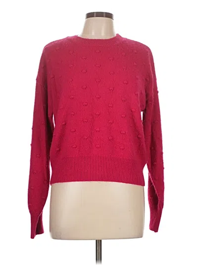 Pre-owned Vylette Long Sleeve Top Red Crew Neck Tops