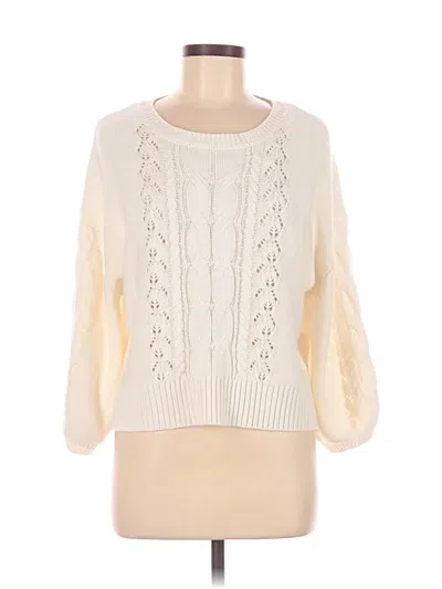 Pre-owned Vylette Pullover Sweater In White