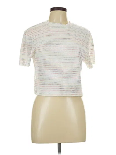 Pre-owned Vylette Short Sleeve Turtleneck In Ivory