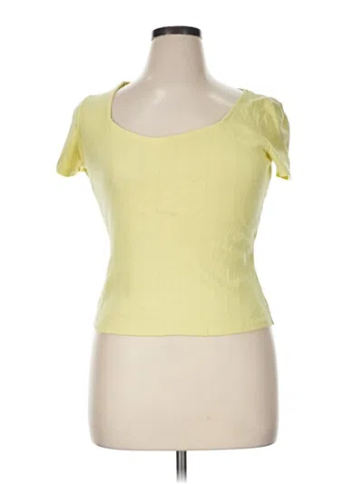 Pre-owned Vylette Tank Top Yellow Sweetheart Neckline Tops