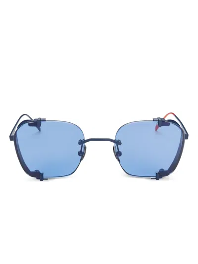 Vysen Eyewear Bei Rimless Sunglasses In Blue