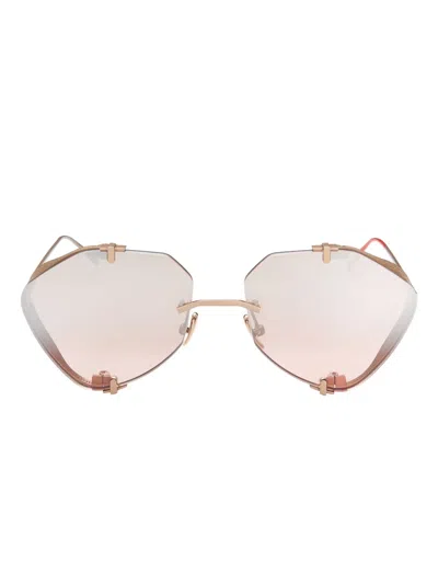 Vysen Eyewear The Khoid Geometric-frame Sunglasses In Pink
