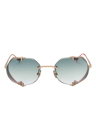 Vysen Eyewear The Uttar Round-frame Sunglasses In Pink