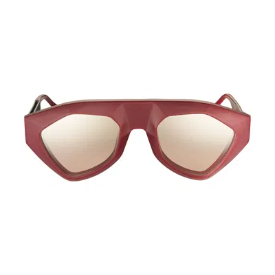 Vysen Eyewear Women's Black / Brown The Sha Burgundy And Black Temple In Black/brown