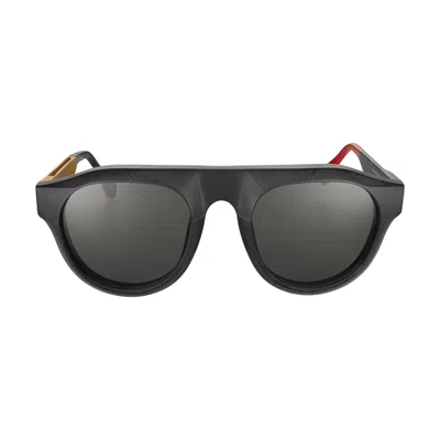 Vysen Eyewear Women's Gold / Black The Joe Black Matte And Gold Temple In Gold/black