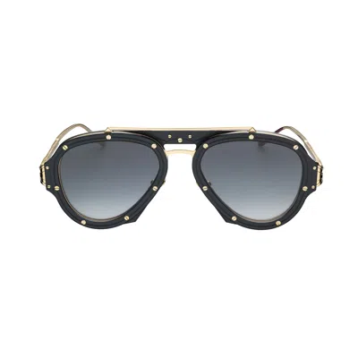 Vysen Eyewear Women's Gold / Black The Nissim Black And Gold Titanium In Gold/black