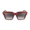 Vysen Eyewear Women's Gold / Brown The Fer Burgundy And Gold Temple In Gold/brown