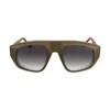 Vysen Eyewear Women's Gold / Green The Lex Forrest Green And Gold Temple In Gold/green