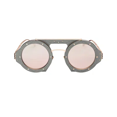 Vysen Eyewear Women's Green / Rose Gold The Astra Military Green Titaniuem In Green/rose Gold