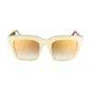 Vysen Eyewear Women's Neutrals / Gold The Fer Off White Bone And Gold Temple In Gold