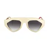 Vysen Eyewear Women's Neutrals / Gold The Sha Off White Bone And Gold Temple In Gold