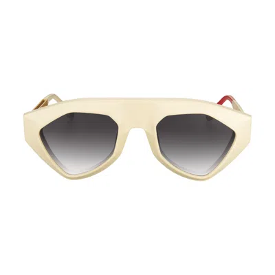Vysen Eyewear Women's Neutrals / Gold The Sha Off White Bone And Gold Temple