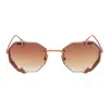 Vysen Eyewear Women's Rose Gold The Sever Terracota Titanium In Rose Gold