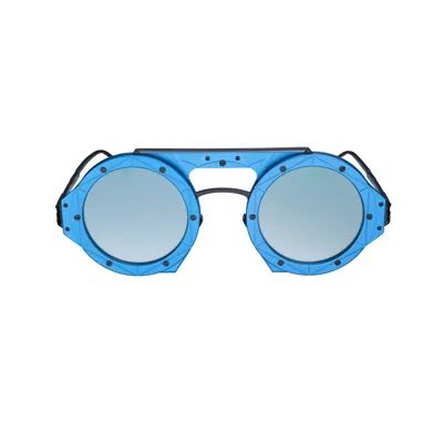 Vysen Eyewear Women's The Astra Electric Blue And Black Titanium