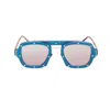 Vysen Eyewear Women's The Blaze Electric Blue Matte Titanium In Blue