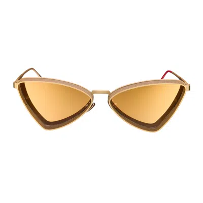 Vysen Eyewear Women's The Sloane - Unisex - Gold Matte Frame In Yellow