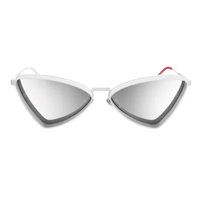Vysen Eyewear Women's The Sloane - Unisex - White Matte Frame In Gray
