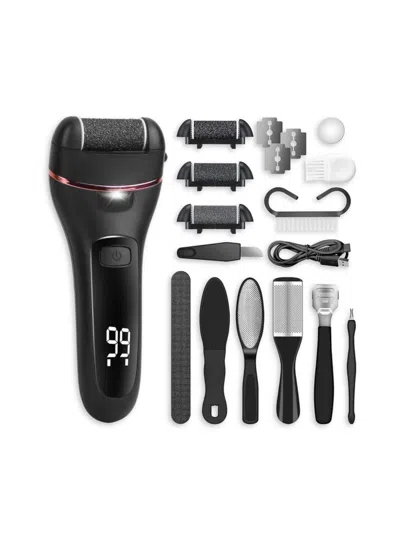 Vysn 16-piece Electric Foot Care Tool Set In Black