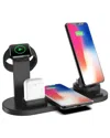 Vysn Chargeup 6-in-1 Wireless Charging Station With Watch Charger In Black