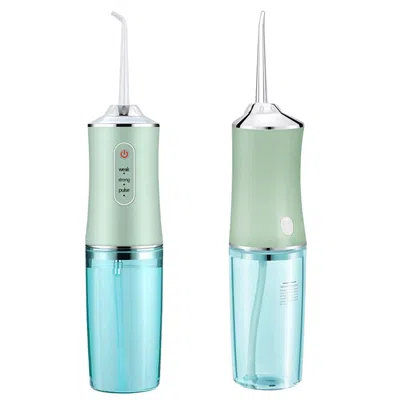 Vysn Cordless Oral Irrigator Water Flosser W/ 3 Modes, 4 Nozzles, & Detachable Water Tank For Travel In Blue