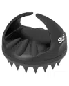 Vysn Tzumi Slf Scalp Massager & Exfoliator In Black