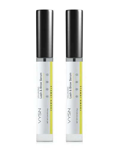 Vysn Unisex 0.14oz Volumizing Lash & Brow Serum - Moisturizing Support For Lashes & Brows - 2 Pack In White