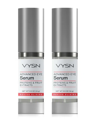 Vysn Unisex 0.5oz Advanced Eye Serum - Proteins & Fruit Extracts - 2 Pack In White