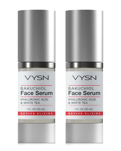 Vysn Unisex 1oz Bakuchiol Face Serum - Hyaluronic Acid & White Tea - 2 Pack