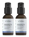 Vysn Unisex 1oz Cleansing Oil With Citrac³ Plus™ - Jojoba Seed Oil & Argan Oil - 2 Pack