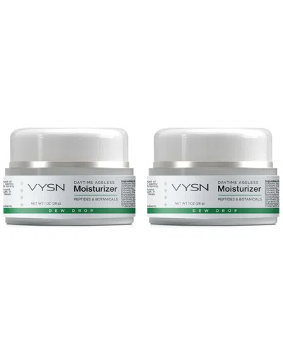 Vysn Unisex 1oz Daytime Ageless Moisturizer - Peptides & Botanicals - 2 Pack In White
