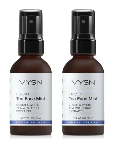 Vysn Unisex 1oz Fresh Tea Face Mist - Green & White Tea With Fruit Extracts - 2 Pack