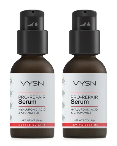 Vysn Unisex 1oz Pro-repair Serum - Hyaluronic Acid & Chamomile - 2 Pack In White