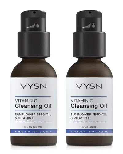 Vysn Unisex 1oz Vitamin C Cleansing Oil - Sunflower Seed Oil & Vitamin E - 2 Pack In Brown