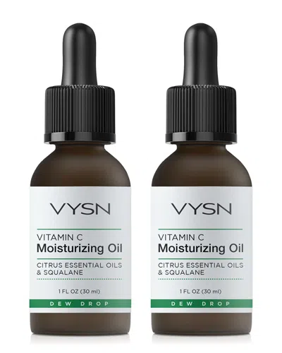 Vysn Unisex 1oz Vitamin C Moisturizing Oil - Citrus Essential Oils & Squalane - 2 Pack In White