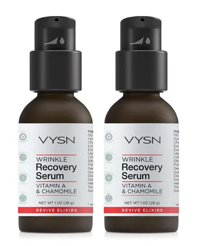 Vysn Unisex 1oz Wrinkle Recovery Serum - Vitamin A & Chamomile - 2 Pack In White