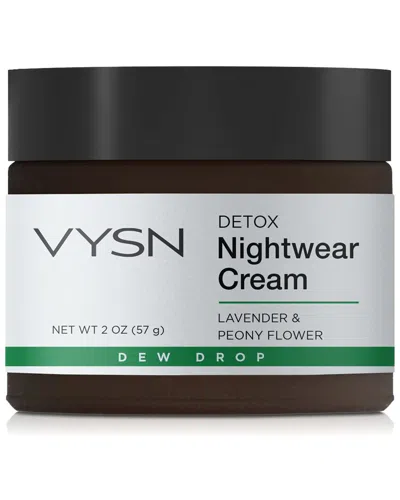 Vysn Unisex 2oz Detox Nightwear Cream - Lavender & Peony Flower In White