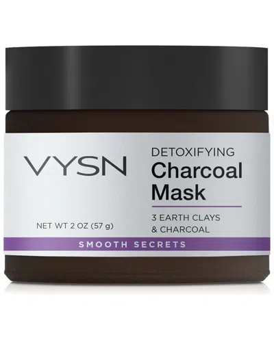 Vysn Unisex 2oz Detoxifying Charcoal Mask - 3 Earth Clays & Charcoal In White