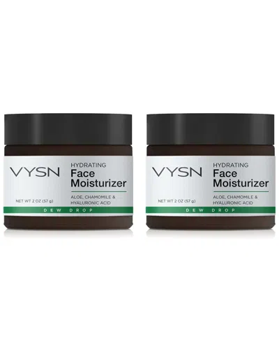 Vysn Unisex 2oz Hydrating Face Moisturizer - Aloe, Chamomile & Hyaluronic Acid - 2 Pack In White