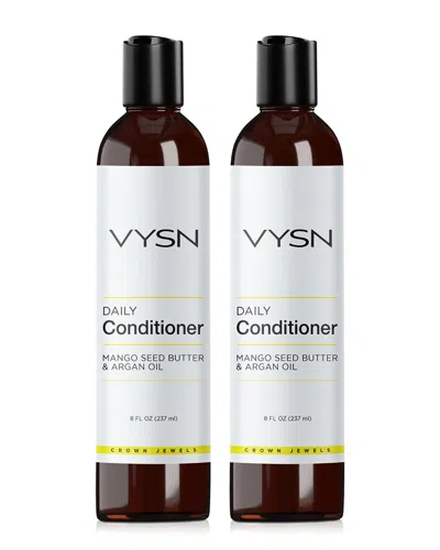Vysn Unisex 8oz Daily Conditioner - Mango Seed Butter & Argan Oil - 2 Pack In White