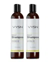Vysn Unisex 8oz Daily Shampoo - Coconut Oil & Jojoba Oil - 2 Pack
